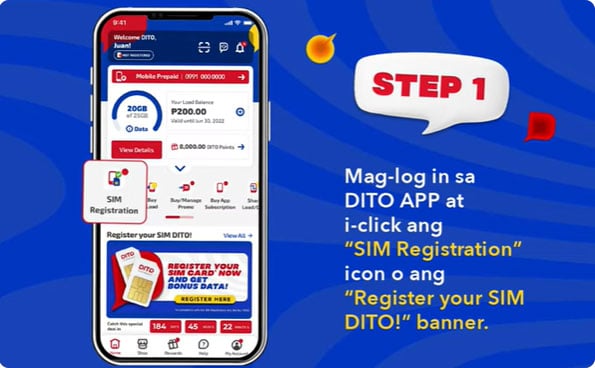 How to register DITO Sim
